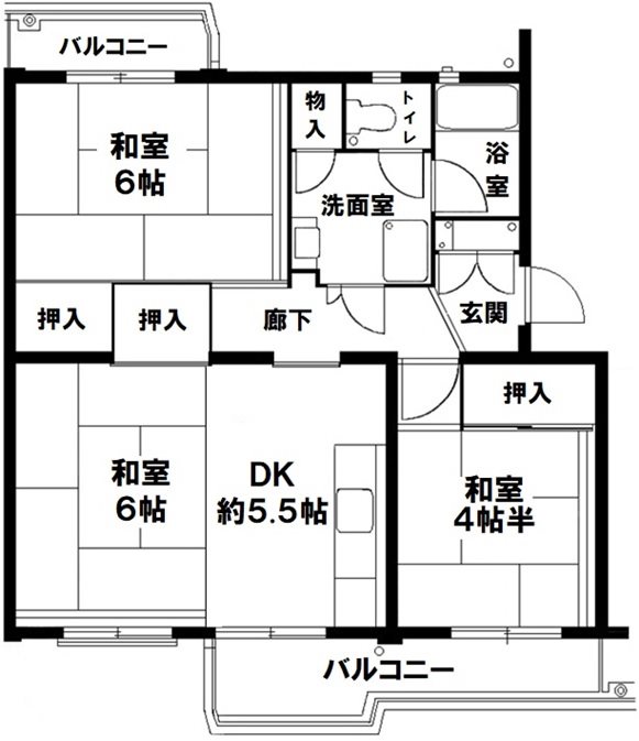 若葉台第一住宅    間取図・土地図