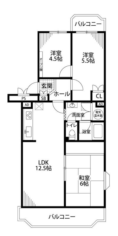 ハイマート厚木（Ａ号棟） 間取図・土地図