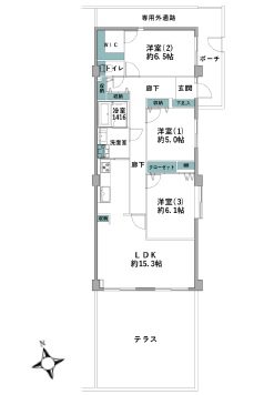 グリーンテラス本郷台 間取図・土地図