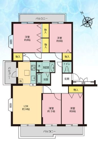 小山田桜台 間取図・土地図