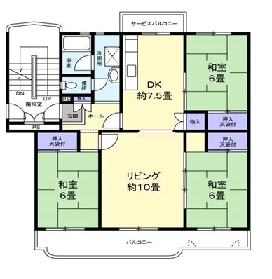 東新井団地 間取図・土地図