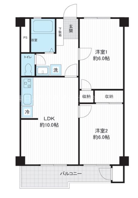 ぐみさわ東ハイツ 間取図・土地図