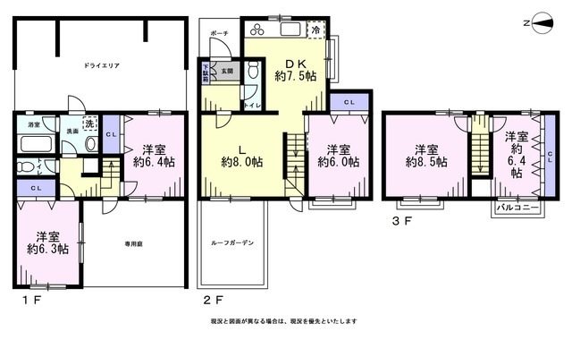 サニーヒル今宿　 間取図・土地図