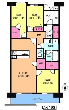 光が丘パークタウンパークサイド光が丘  間取図・土地図