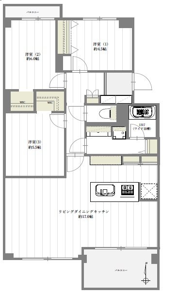 谷津パークタウン 間取図・土地図