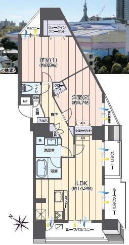 セーナ多摩センター 間取図・土地図