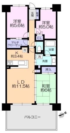 グレイシャスヒルズ多摩境 間取図・土地図
