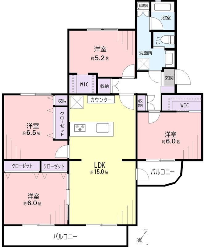 秋津第一団地  間取図・土地図