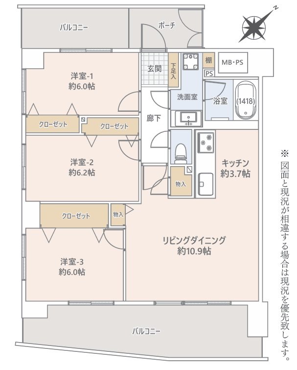 ライオンズマンション市川広尾 間取図・土地図