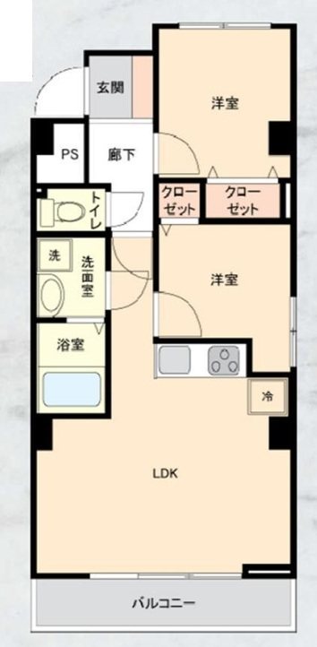 ネオコーポ行徳 間取図・土地図