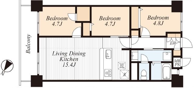シティコープ西葛西 間取図・土地図