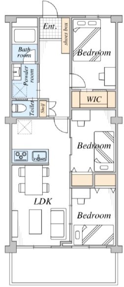 大島三丁目団地 間取図・土地図