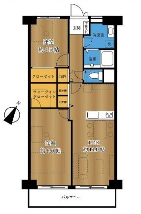 メゾン鹿島台 間取図・土地図