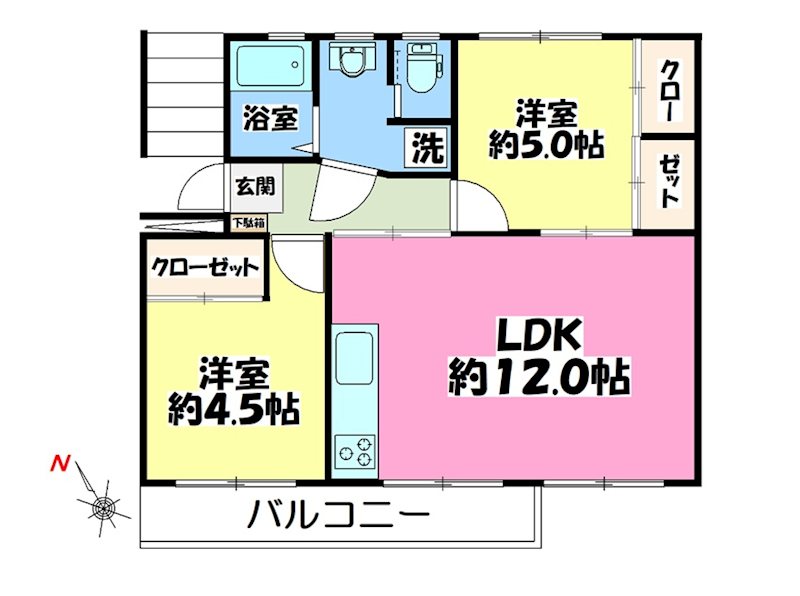 滝山団地3街区 間取図・土地図