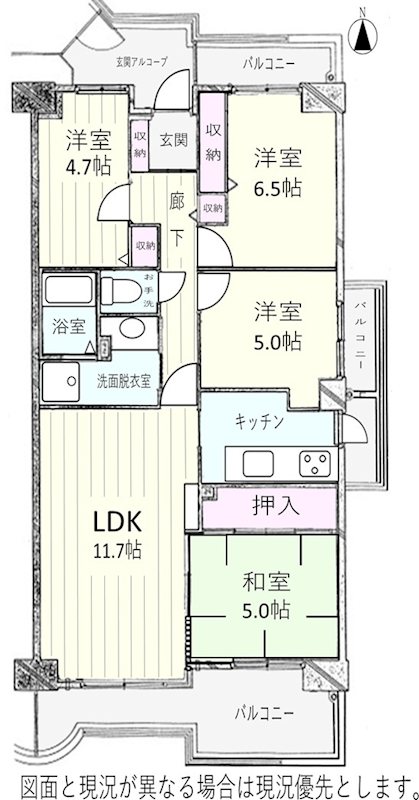 パークフィールドみさと 間取図・土地図