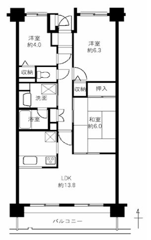 ラルゴ東松戸 間取図・土地図