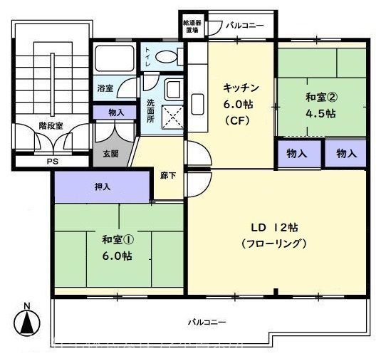 鳶尾団地24街区 間取図・土地図