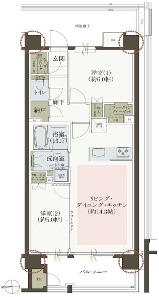 レ・ジェイド葛西イーストアベニュー 間取図・土地図