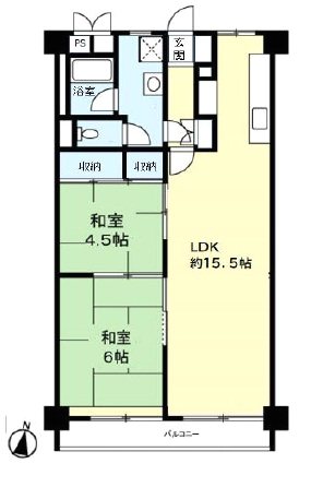いづみハイツ滝不動 間取図・土地図