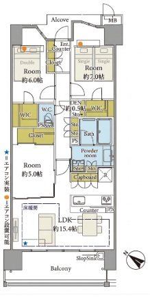 ジオ多摩センター 間取図・土地図