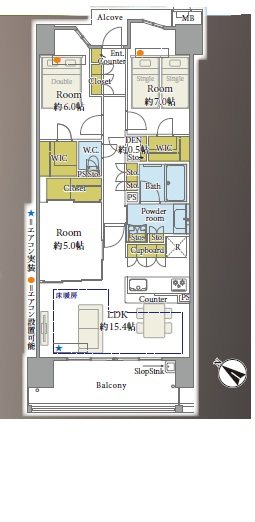 ジオ多摩センター 間取図・土地図
