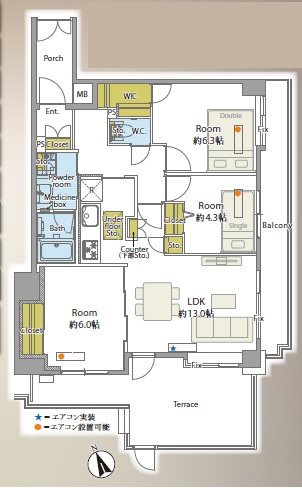 コスモ磯子ルヴェール 間取図・土地図