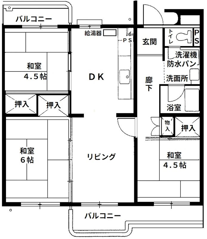若葉台第一住宅 間取図・土地図