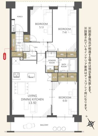 アンビシャス船橋高根台 間取図・土地図