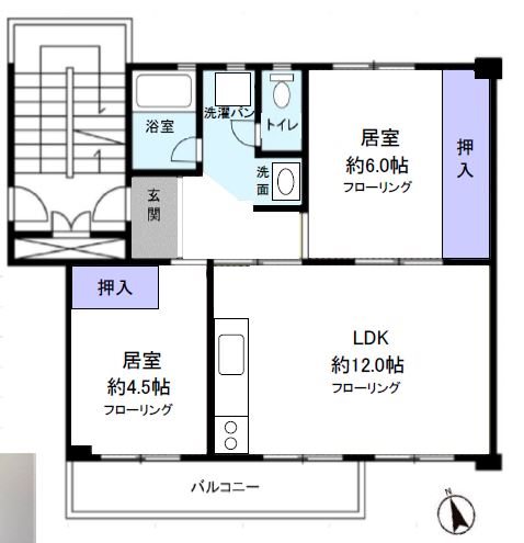 みさと団地（12街区） 間取図・土地図
