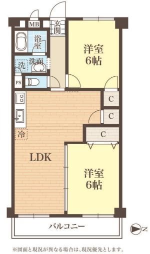 秀和めじろ台レジデンス 間取図・土地図