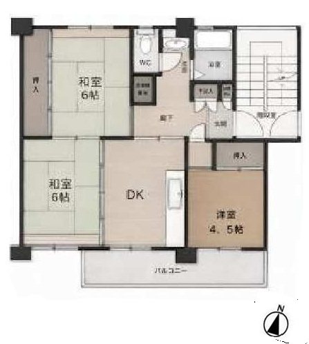 麻生台団地 間取図・土地図