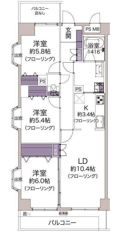 ライオンズマンション原木中山第二 間取図・土地図