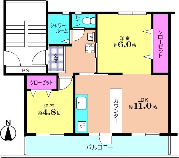狭山台団地2街区 間取図・土地図