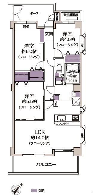 クレド磯子クレアール 間取図・土地図