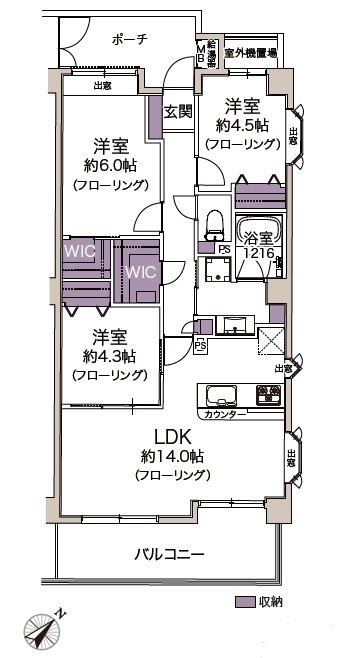 クレド磯子クレアール 間取図・土地図