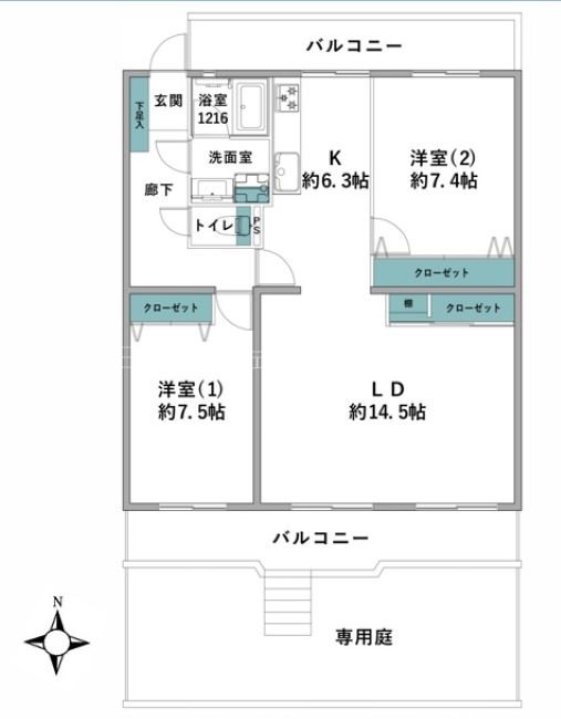 藤沢ニューライフ 間取図・土地図