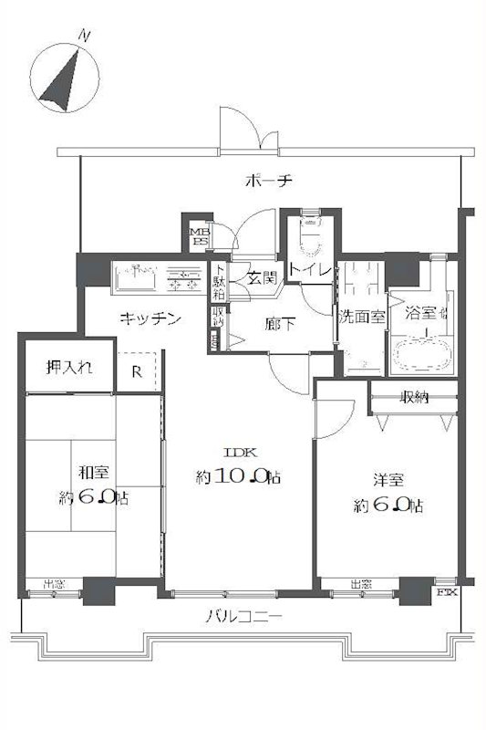 クリオ多摩永山壱番館 間取図・土地図