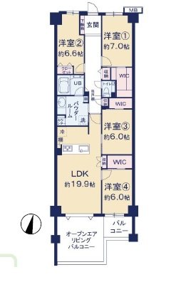 ヴェレーナ多摩センター 間取図・土地図