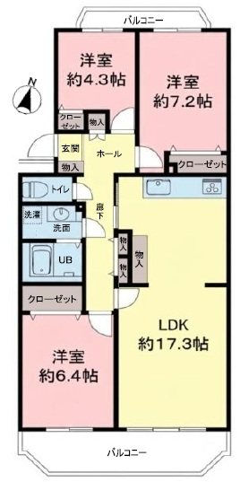 エステート豊ヶ丘2-6 間取図・土地図