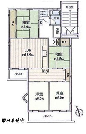 高洲第二団地 間取図・土地図