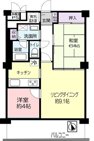 マープル津田沼スカイハイツ 間取図・土地図