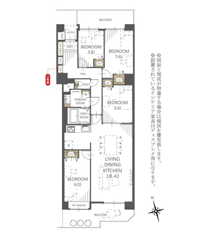 ルネ幕張 間取図・土地図
