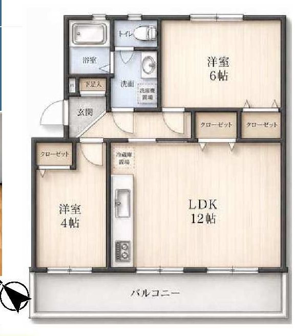 永山三丁目第一住宅 間取図・土地図