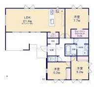 グラディア二和向台新築戸建 間取図・土地図