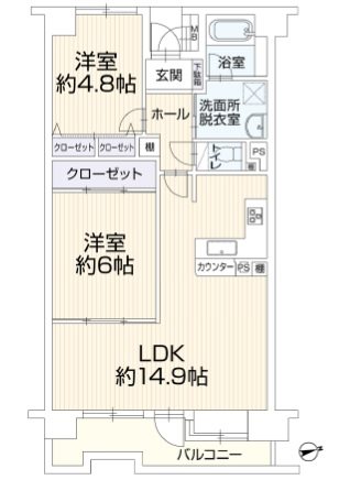 グリーンプラザ六浦　５０６ 間取図・土地図