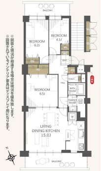 マープル津田沼スカイハイツ 間取図・土地図