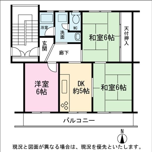 加良部中央住宅 間取図・土地図