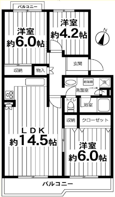 エステート貝取3 間取図・土地図