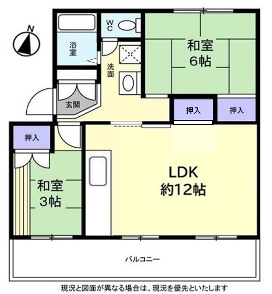 村上団地2街区 間取図・土地図