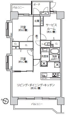 ダイアパレス多摩センターⅡ 間取図・土地図